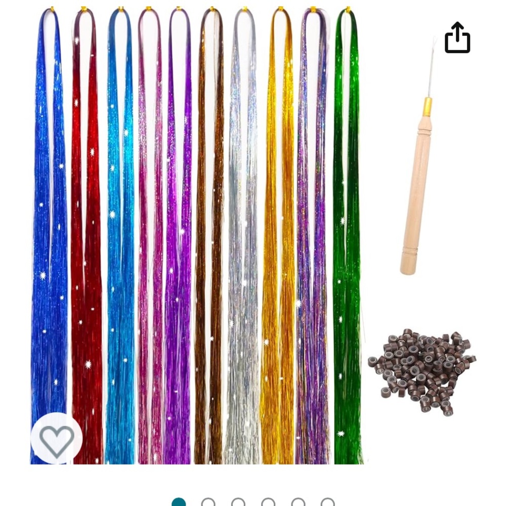 NWT Hair tinsel kit with tools